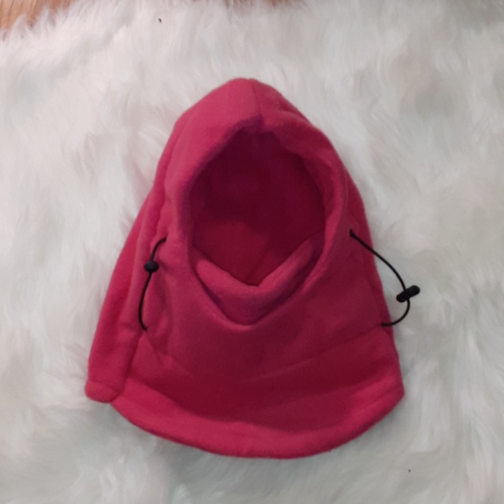 New! Hot Pink Fleece Ski Mask Hat Sz S/M